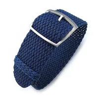 bracelet perlon bleu - 22 mm