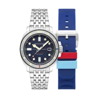 montre spinnaker hull commander automatic - help for heroes valiant blue