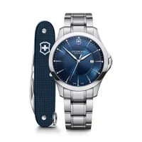 montre victorinox alliance watch with swiss army knife set