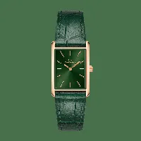daniel wellington dw montre bound crocodile emerald sunray rose gold 32x22mm