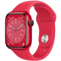 apple watch apple watch series 8 gps, boîtier aluminium (product)red 41 mm avec bracelet (product)red