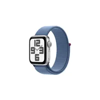 apple watch apple se gps + cellular 40mm boîtier en aluminium argent avec boucle sport bleu hiver