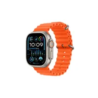 apple watch apple watch ultra 2 gps + cellular, boîtier en titane de 49 mm avec bracelet orange ocean