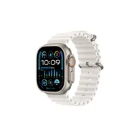 apple watch apple ultra 2 gps + cellular, boîtier en titane de 49 mm avec bracelet blanc ocean