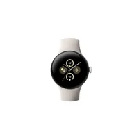 pixel watch 2 - boîtier en aluminium argent poli - bracelet sport porcelaine - 4g lte