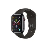 apple watch apple watch series 4 cellular 44 mm boîtier en aluminium gris sidéral avec bracelet sport noir