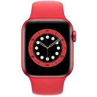 apple watch apple watch series 6 gps + cellular, 40mm boitier aluminium rouge avec bracelet sport rouge