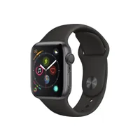 apple watch apple watch série 4 gps 40mm boîtier en aluminium gris sidéral avec bracelet sport noir