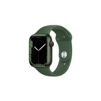 apple watch apple watch series 7 gps + cellular, boîtier aluminium vert 45mm avec bracelet sport trèfle