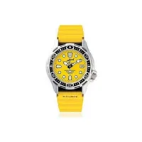 montre chris benz montre mixte cb500aykby automatiques de plongée jaune