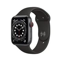 apple watch apple watch series 6 gps, 40mm boitier aluminium gris sidéral avec bracelet sport noir