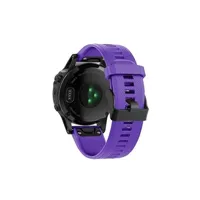 montre connectée generique bracelet en silicone sport avec boucle pour garmin fenix 5 - violet/noir