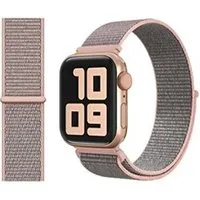 accessoires bracelet et montre connectée generique bracelet de montre en nylon simple pour apple watch series 6/ se/ 5/ 4 40mm - rose clair