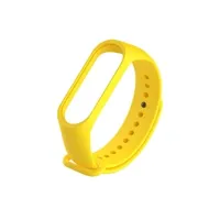 montre connectée generique bracelet en silicone unicolore pour xiaomi mi band 4 - jaune