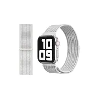 accessoires bracelet et montre connectée generique bracelet de montre en nylon simple pour apple watch series 6/ se/ 5/ 4 40mm - blanc