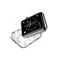 accessoires bracelet et montre connectée generique coque protection transparent souple silicone gel pour apple watch se 40mm