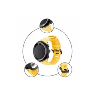 montre connectée generique bracelet en silicone pour suunto core - jaune