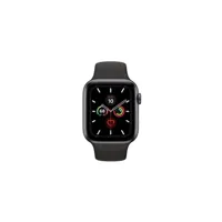 montre connectée apple watch series 5 (gps + cellular) - 44 mm - espace gris en aluminium - montre intelligente avec bande sport - fluoroélastomère - noir - taille du