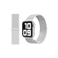 bracelets connectés generique bracelet de montre en nylon simple pour apple watch series 6/ se/ 5/ 4 44mm - blanc