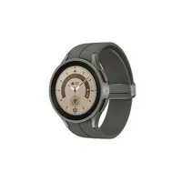 montre connectée samsung galaxy watch5 pro - 45 mm - gris titane - montre intelligente avec bande sport - affichage 1.4" - 16 go - lte, nfc, wi-fi, bluetooth - 4g - 46.5 g