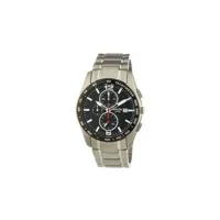 montre boccia - 3767-02 - montre homme - quartz chronographe - bracelet titane argent