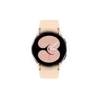 montre connectée samsung galaxy watch4 - 40 mm - or rosé - montre intelligente avec bande sport - rose - affichage 1.19" - 16 go - nfc, wi-fi, bluetooth - 4g - 25.9 g