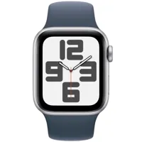 apple se gps 40mm silver aluminium sport band s/m mre13 - unisex - montre connectée - montre digitale/montre connectée - aluminum - verre saphir