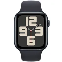 apple se gps 44mm midnight aluminium sport band s/m mre73 - unisex - montre connectée - montre digitale/montre connectée - aluminum - verre saphir