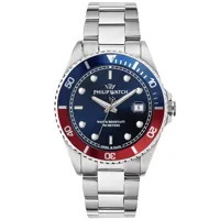 philip watch caribe r8253597090 - homme - analogique - quartz - stainless steel - verre saphir