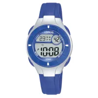lorus watches digital polyurethane watch bleu