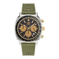 adidas watches aofh23504 master originals one chrono watch vert