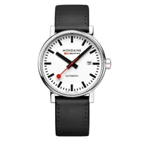 mondaine evo2 automatic 40 mm watch blanc