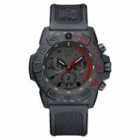luminox navy seal chronograph 3581 watch noir 45 mm