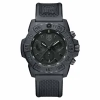 luminox navy seal chronograph 3581 watch noir 45 mm