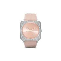 bell & ross montre br s pink diamond eagle diamonds 39mm - rose