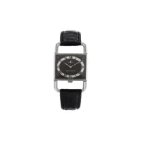 jaeger-lecoultre montre etrier 23 mm 1970 pre-owned - noir