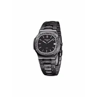 diw (designa individual watches) montre nautilus the black grail 40 mm customisée pre-owned - noir