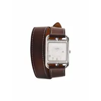 hermès pre-owned montre cape cod 25 mm pre-owned (2010) - blanc