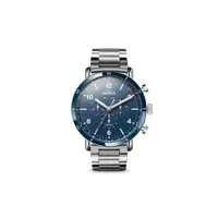 shinola montre canfield sport chronograph 45 mm - bleu