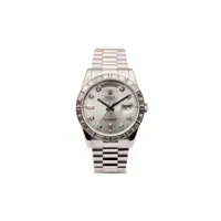 rolex montre oyster perpetual day-date 36 mm pre-owned (2005) - argent
