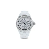 chanel pre-owned montre j12 34 mm pre-owned (2004) - blanc