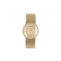 chopard pre-owned montre happy diamonds 32 mm pre-owned (années 1990-2000) - or