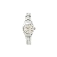tudor montre oysterdate 25 mm pre-owned - argent