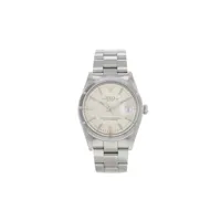 rolex montre oyster perpetual date 34 mm pre-owned (1982) - blanc