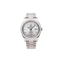 rolex montre day-date 48 mm pre-owned (2012) - argent