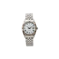 rolex montre datejust 36 mm pre-owned - blanc