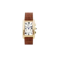 cartier montre tank americaine chronoreflex 27 mm pre-owned (2002) - argent