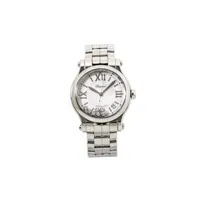 chopard pre-owned montre happy sport 36 mm pre-owned - argent