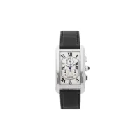 cartier montre tank americaine chronoreflex 45 mm pre-owned - argent