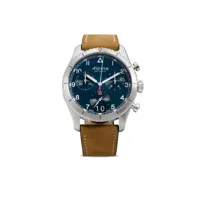 alpina montre chronographe startimer pilot big date 41 mm - bleu